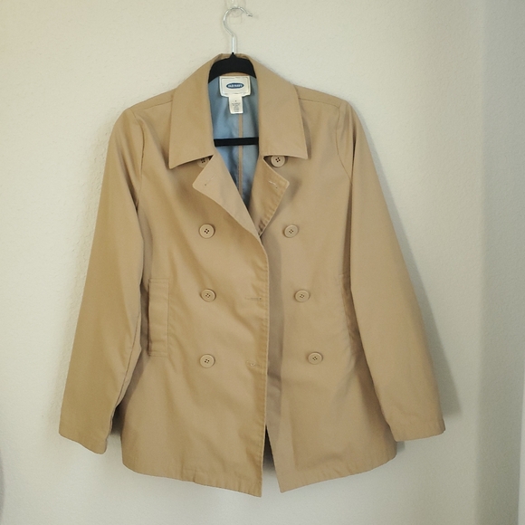 Old Navy Tan Trench Coat - Picture 1 of 6